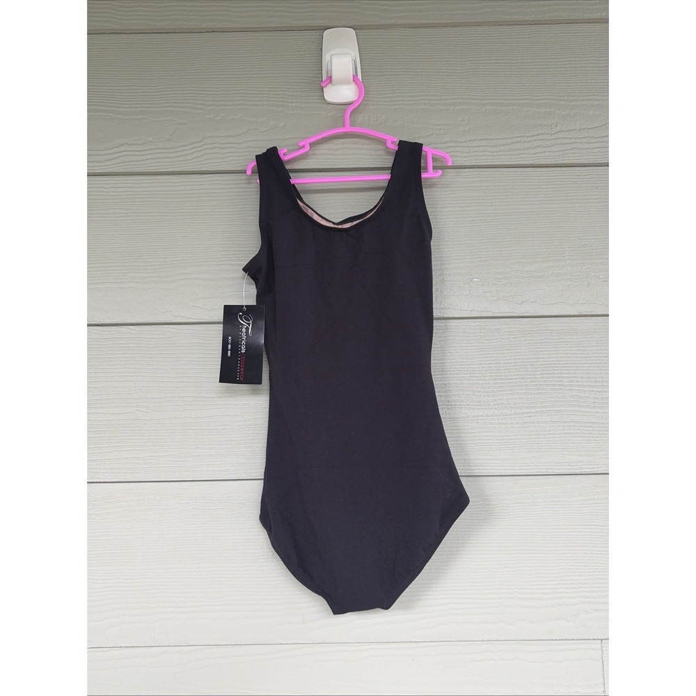 Theatricals Dancewear Classic Black Sleeveless Tank Leotard Child Large LC NEW